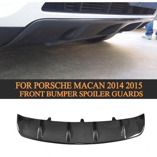 Carbon fiber car auto front bumper spoiler guards for Porsche Macan 2014 2015