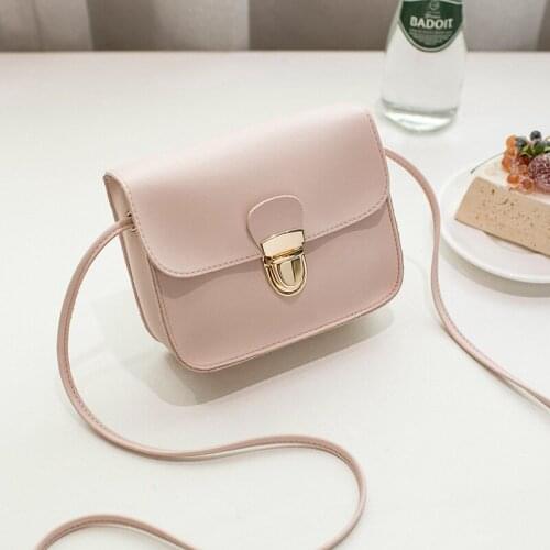 Women Messenger Bags Woman Bag 2020 Famous Brands Women Fashion Solid Color Cover Lock Shoulder Crossbody Phone beach Bag sac