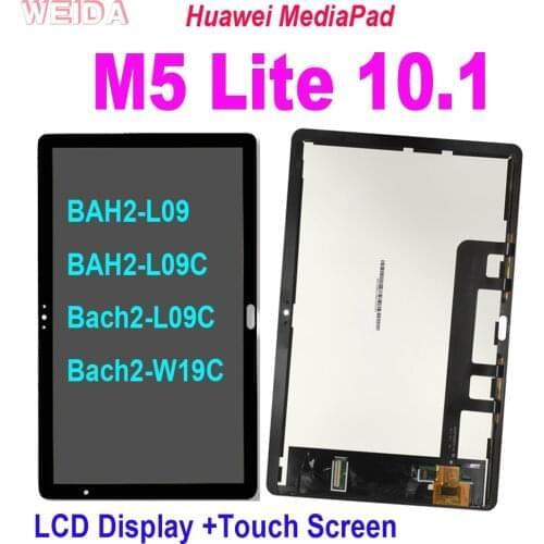 10.1" Huawei MediaPad M5 Lite LTE 10 Lcd Display Touch Screen Digitizer Assembly for BAH2-L09 BAH2-L09C Bach2-L09C Bach2-W19C