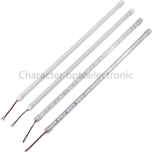10pcs*50cm DC 12V SMD 5730 White Red Green Blue LED Hard Rigid Strip Bar Light Aluminium shell +pc cover LED Bar Light