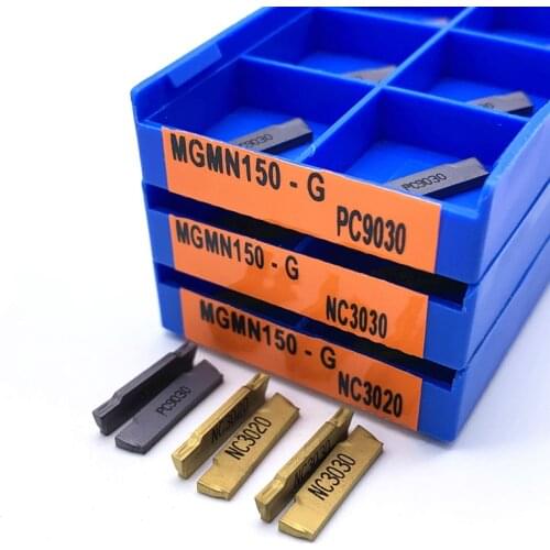 10PCS MGMN150 G PC9030 NC3020 NC3030 Grooving Carbide Inserts MGMN 150 High Quality Lathe Cutter Turning Tool Parting And Groovi