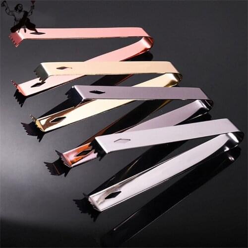 15cm Ice Tong Bbq Stainless Steel Barbecue BBQ Clip Bread Food Ice Clamp Ice Tongs Bar Kitchen Accessory Bar Tools