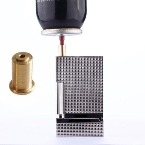 2pcs/Lot Reusable Brass Copper Nozzle Butane Gas Refill Adapter For Dupont Ligne 2/Gatsby Lighter Connector Adapter Wholesale