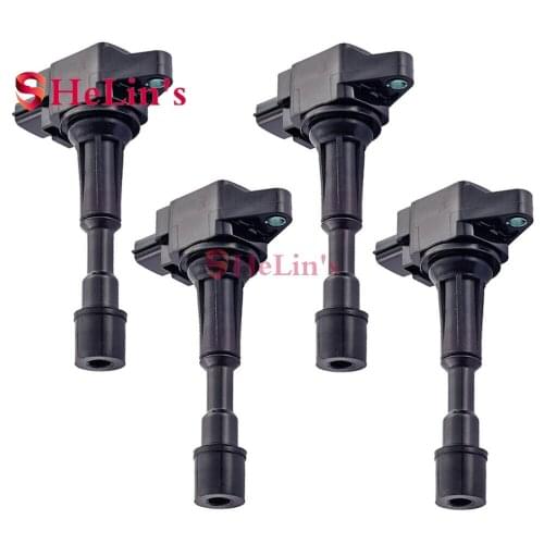 4pcs ZJ2018100 ZJ20-18-100 ZJ2018100A ZJ20-18-100A Ignition Coil For MAZDA 2 3 DE BK BL BM 1.3L 1.4L 1.5L 1.6L