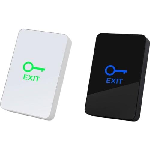 5pcs Touch Exit Button Release Button Switch For Access Control support DC12/24V Output Contact:NO/NC/COM two color option