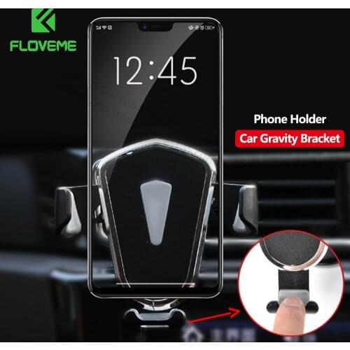 FLOVEME Car Phone Holder Air Conditioning Outlet Suction Cup Car Bracket Universal Multifunctional Navigation Car Phone Bracket