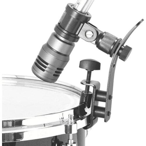 Drum Rim Mount Microphone Shockproof Metal Clamp Clip Holder Bracket Accessory