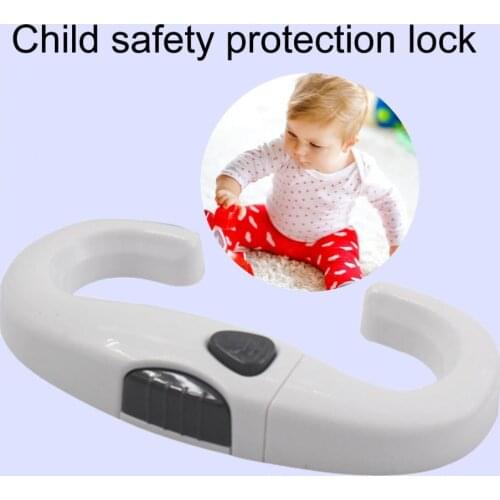 Child Lock C-shaped Design Protection Of Children Locking Doors For Childrens Safety Kids Safety Plastic Protection Safety Lock