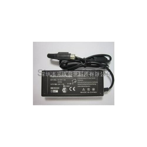 By dhl or ems 200pcs 24V 3A 3PIN 72W AC Adapter Power Supply Charger For Thermal Receipt Printer For EPSON PS180 PS179