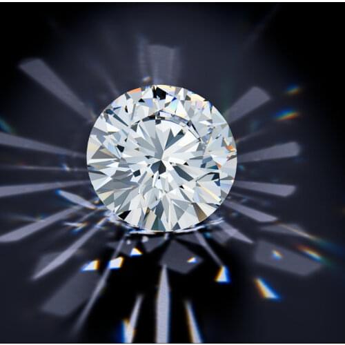 GEMS BALLET D Color Moissanite Loose Stone Round Brilliant Cut 1ct 3ct 5ct VVS1 Hearts Arrows Excellent Cut Lab Grown Diamond