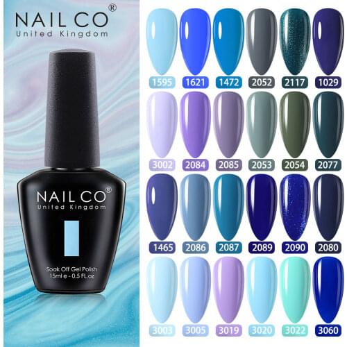 NAILCO UV Gel Polish Varnishes Hybrid DIY Nails For Manicure Semi Permanent Soak Off 15ml Enamel Gel Polish LED Gel Nail Polish