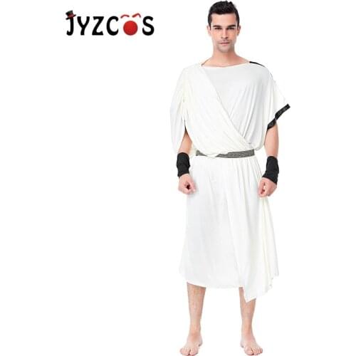 JYZCOS Medieval Ancient Greek Arabian Prince Costume Halloween Costumes for Men Party Fancy Dress
