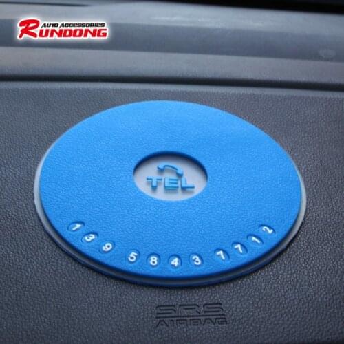 Round parking assistant anti-skid pad car Perfume seat silicone anti-skid pad stop Belt parking plate BYS-207
