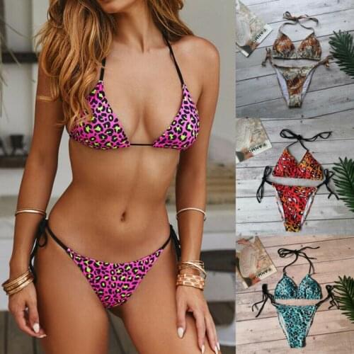 Summer Sexy Women Bandage Bikini Set Push-up Padded Brazilian Swimsuit Swimwear Beachwear Two Pieces Bra Panties Tankini Bathing
