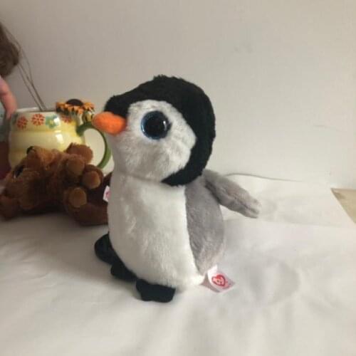 2019 Cute Soft Simulation Black and Gray Little Penguin Plush Toy Children Kids Boys Girls Birthday Gift 25cm PP Cotton