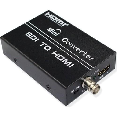 SDI & HDMI to HDMI Mini Converter Support SD / HD / 3G-SDI To HDMI Switcher Signal 1080P Resolution for PC / HDTV Monitor
