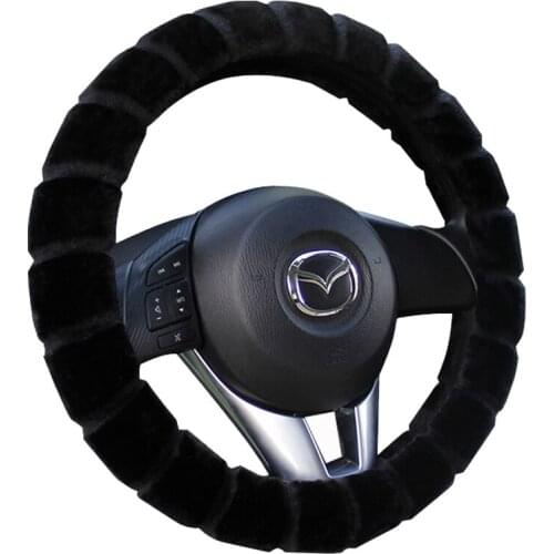 New Arrivals Red Girls Plush Car Steering Wheel Cover Warm /Winter Universal braid on the steering-wheel of car