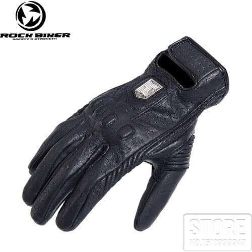 Motorcycle mens cycling Gloves Full Finger Protective Gears Leather Gloves Motocross Touch screen Winter bike riding Gloves