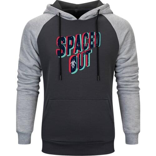 Vintage Print Raglan Mens Hoodies 2020 Sweatshirts spring autumn Fashion Hip Hop Spaced Out Simple Streetwear Long Sleeve Hoody