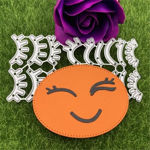 Type eyelash Metal Cutting Dies Flowers Leaves Stencils DIY Scrapbooking Album Decorative Embossing Folder Suit Paper Cards