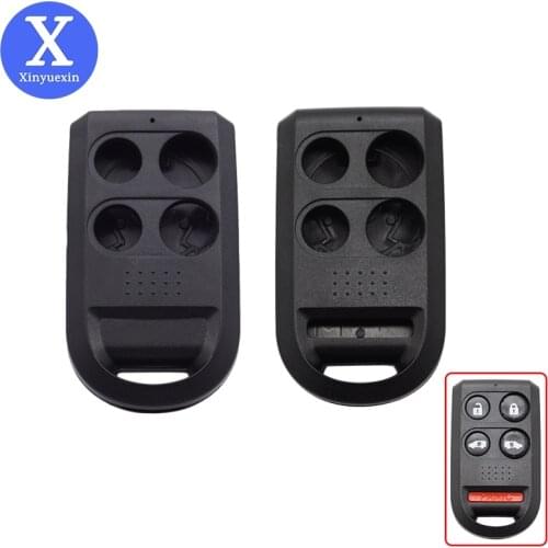 Xinyuexin Remote Car Key Shell Fob for Honda Odyssey 2005-2010 Repalcement Case Car Key Keyless Entry Key Fob Covers 4 5 Buttons