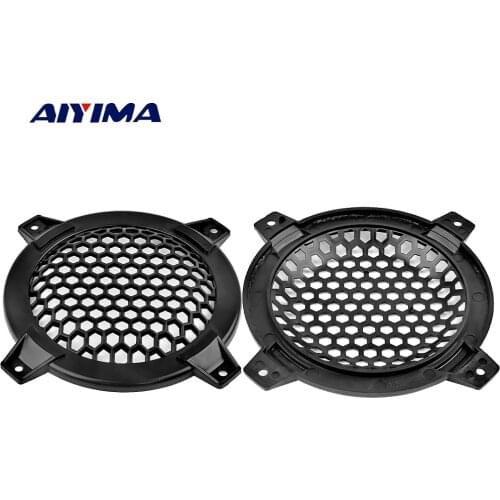 AIYIMA 2Pcs 4Inch Audio Speakers Protective Cover Case Tweeter Speaker Grill Mesh Parts Accessories DIY For Home Theater