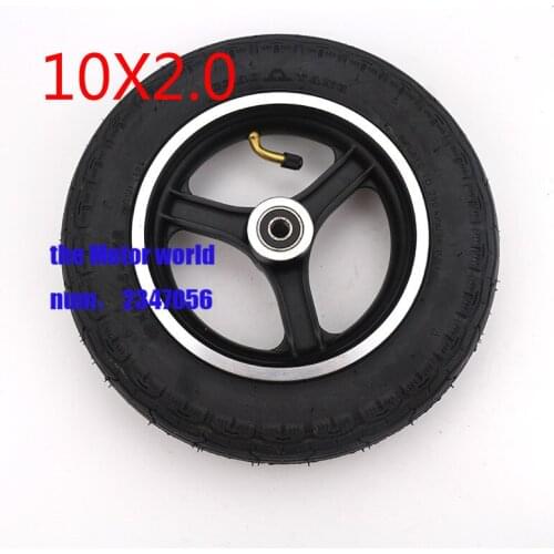 1pc 10inch electric scooter balancing car wheel 10x2 tyre 10x2 inner and outer tire with aluminum rims hub