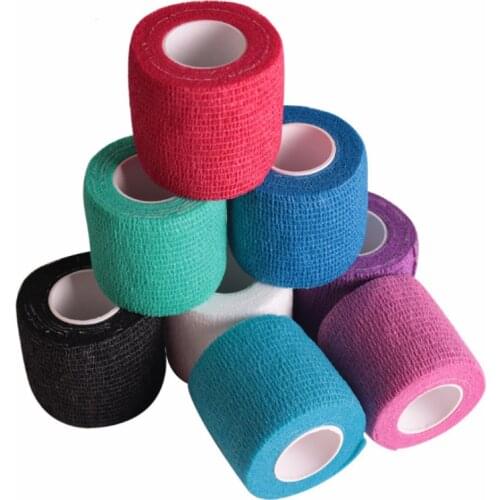 1 Pc Self-adhesive 5cm*4.5m Tattoo Elastic Bandage Waterproof Emergency Sports Fitness Medical Treatment Gauze Tape Elastoplast