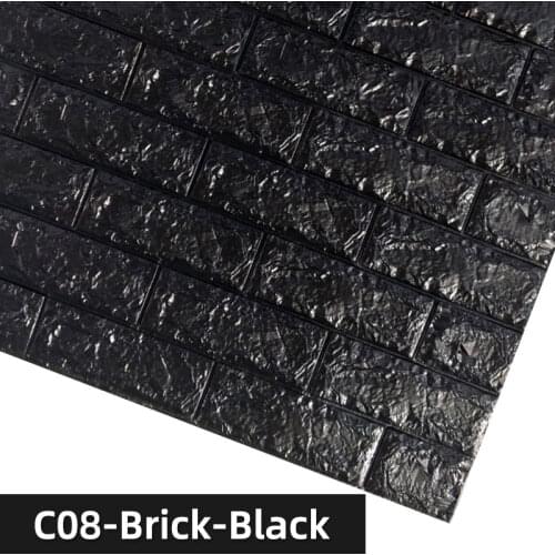 10pcs 3D DIY Home Decor Brick Wall Stickers Waterproof Foam Room Adhesive Wallpaper Made Decals For Living Room Decoration