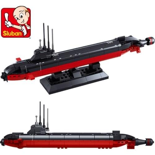 193Pcs Nuclear Powered Submarine Army Navy Ballistic Missile Atomic SSBN Building Blocks Sets Kit Educational Toys for Toy Gifts