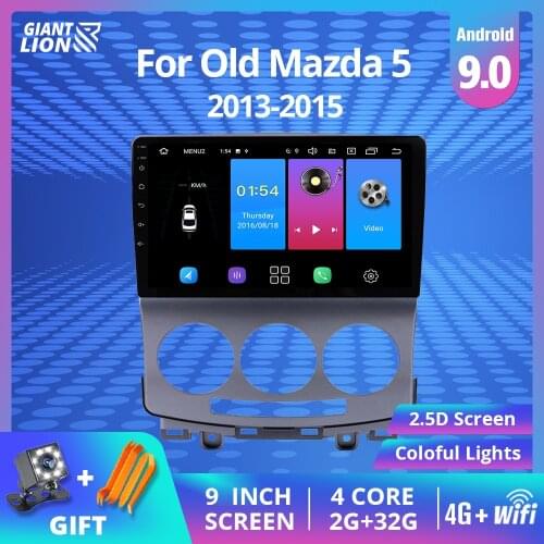 2 Din Android 9.0 Car Radio For Mazda 5 2005 2006 2007 2008 2009 2010 Multimedia Player Autoradio 2Din Radio Audio GPS Navi WIFI