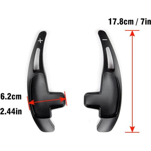 2PCS For Mercedes-Benz AMG Before 2014 C63 E43 A45 C65 GLA45 CLS63 SL65 ML63 GL63 Car Steering wheel shift paddle car sticker