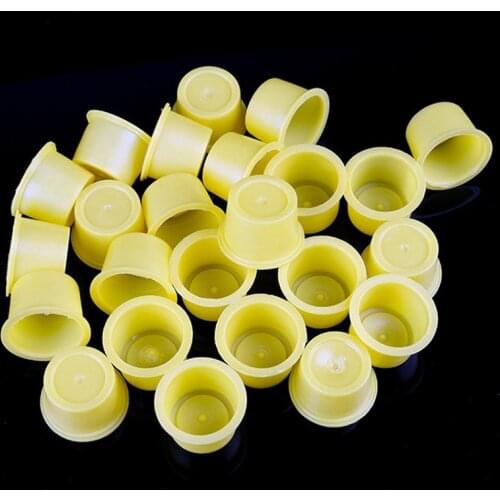 200Pcs Pigment Holder Dispensing Cup Body Painting Tattoo Accessory Tool, Suitable for Eyebrow and Lips Tattoo Ink Dispensing