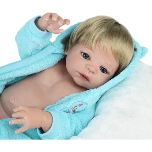 22inch Full Body Silicone Reborn Dolls Boy Doll Reborn Babies 55CM Juguetes Babies Toys Bonecas Brinquedos Menina Toys for Child