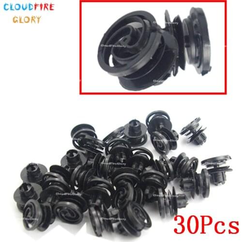 3B0868243 30Pcs Door Trim Panel Retainer Clip Mounting Fasteners For VolksWagen Golf Je tta R32 Mk4 Passat B5 1998-On R32 MKIV