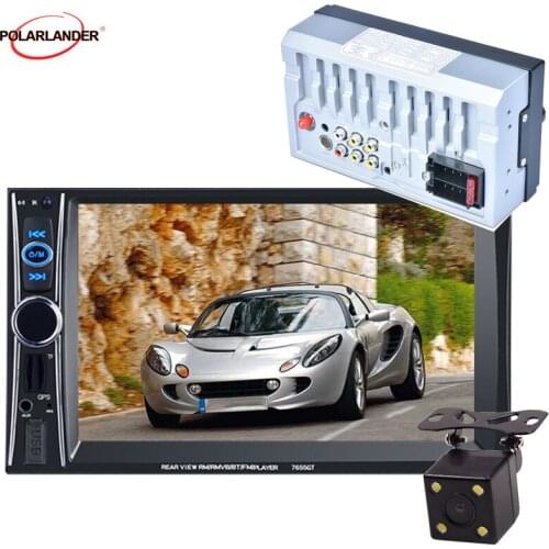 6.6" HD 2DIN Support USB/TF/AUX AUX FM Radio 8G MAP Card GPS Navigation Car Stereo Radio Bluetooth car radio MP5 Player