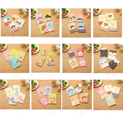 Free shipping Cartoon notepad school students popular portable notebook pocket notebook MOQ 10 pieces per lot