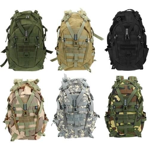 20-35L Large Waterproof Camping Backpack Military Travel Bags for Men Travel Tactical Army Molle Climbing Rucksack Hiking Bag