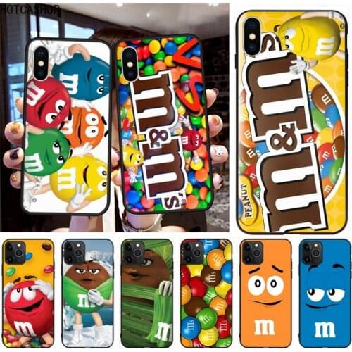 M&Ms Candy Chocolate Phone Case for iphone 12 pro max 11 pro XS MAX 8 7 6 6S Plus X 5S SE 2020 XR case