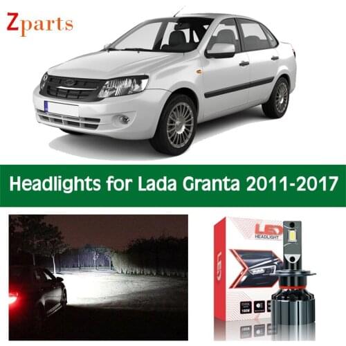 Car Lamps For Lada Granta LED Headlights Headlamp Light Bulbs 12V 10000 Lumen Canbus Lighting Lamp Front Lights Accessories Part