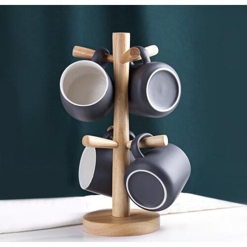 Nordic style home set ceramic mug office coffee mug with cup holder
