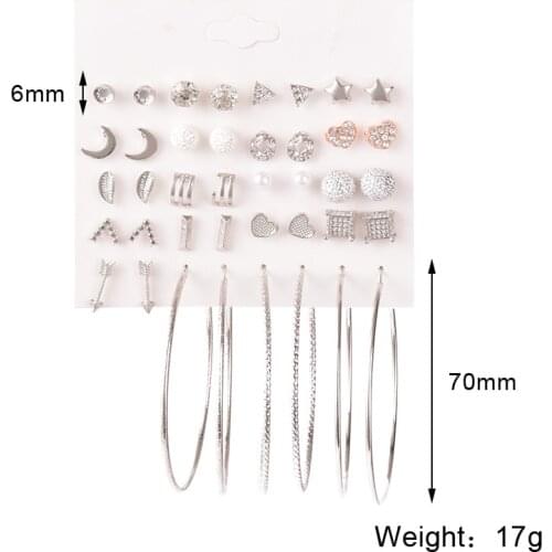 Earring Sets Earrings for Women Trendy Hoop Earrings Ear Rings Friends Birthday Gifts boucle d’oreille kolczyki