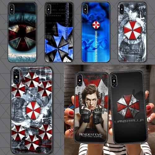 Umbrella corporation Phone Case Cover Hull For iphone 5 5s se 2 6 6s 7 8 12 mini plus X XS XR 11 PRO MAX black 3D funda art