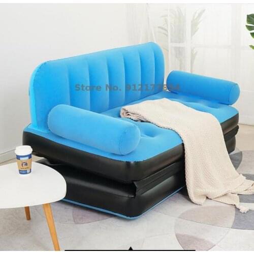 Lazy sofa double small apartment bedroom inflatable sofa chair simple simple tatami folding bed