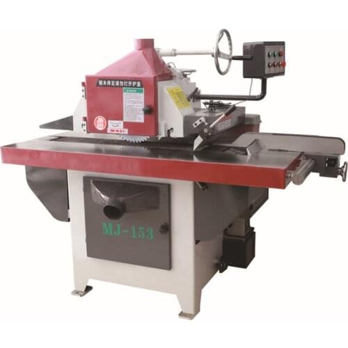 MJ153-A Automatic Longitudinal Saw Trimming Single-chip Saw Automatic Cutting Sawing Machine Woodworking Trimming Machinery