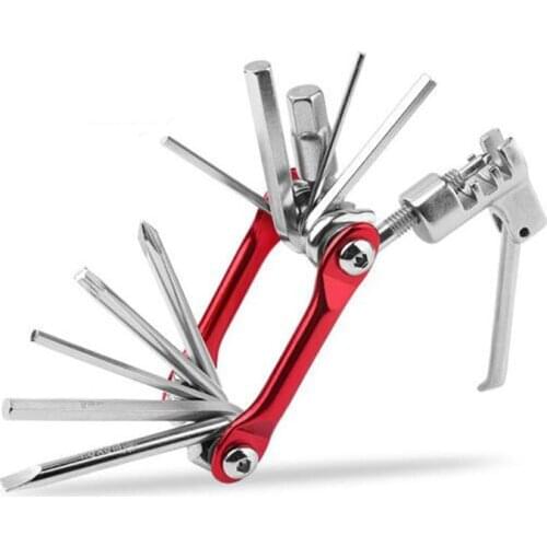 Roswheel Mini Bicycle Mulitools Steel 11 In 1 Mountain Road Bike Repair Tools Kit Chain Cutter Folding Wrench Bike Repair Tool