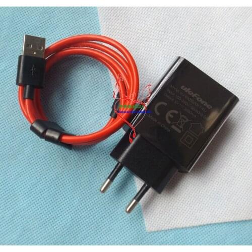 New Original Ulefone Power 3 USB Adapter Charger Plug + Cable Travel Switching Power Supply