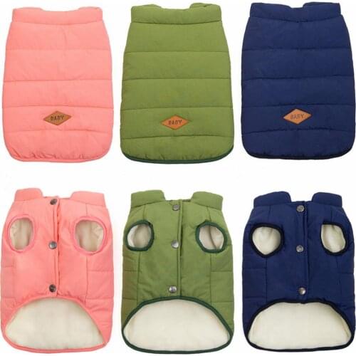 Dog Clothes Winter Warm Pet Dog Jacket Coat Puppy Chihuahua Clothing Hoodies For Small Medium Dogs Puppy Yorkshire Outfits S-XXL