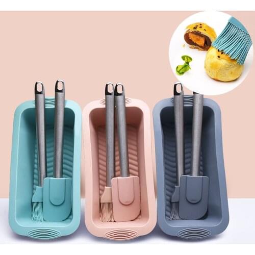 Rectangular Cake Mold Stainless Steel Ring Silicone Cake Mold DIY Homemade Chocolate Cookie Baking Tool Kitchen Accessories