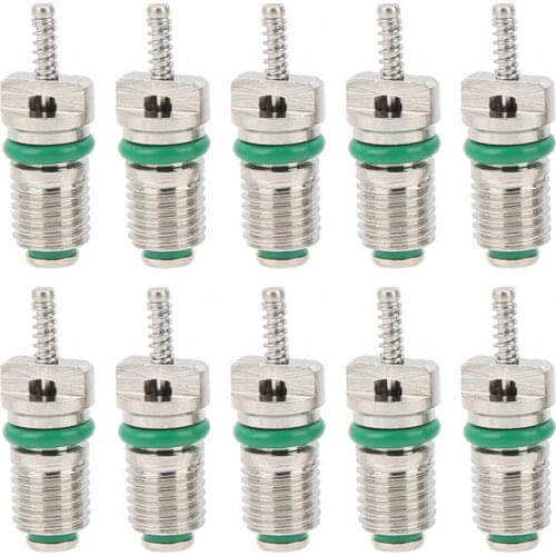 A/C R134A Valve Core Car Air Conditioning Valve Cores Needles High Pressure Resistant for R134A Refrigerant